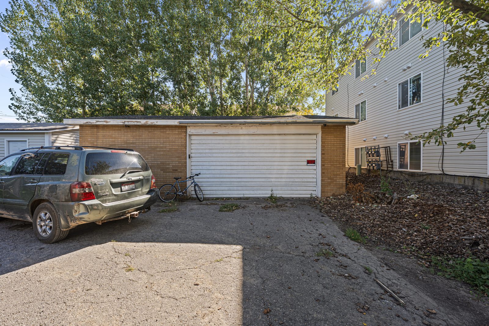 Detached two car garage and shop