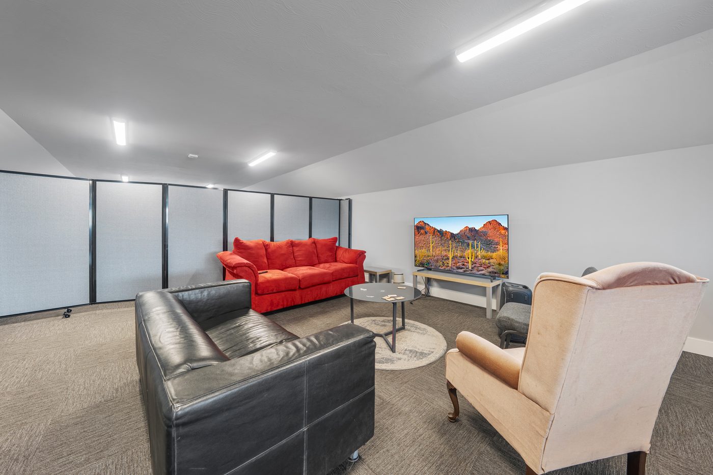 Lounge seating area