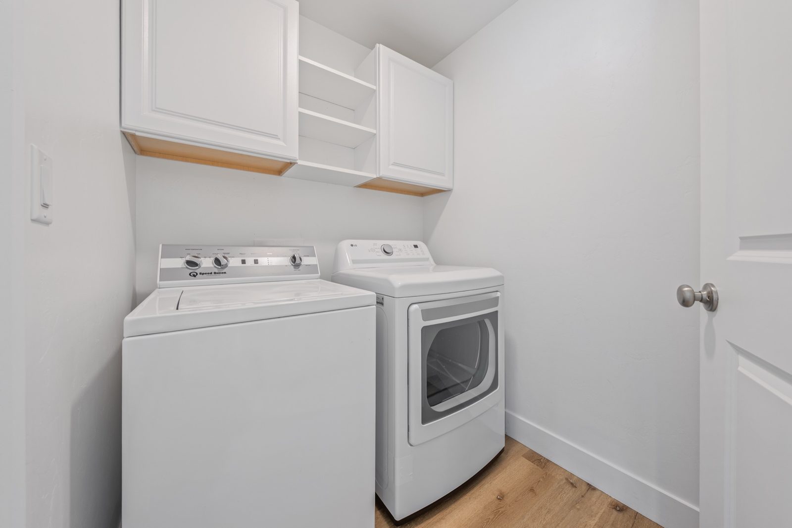 Upstairs laundry room