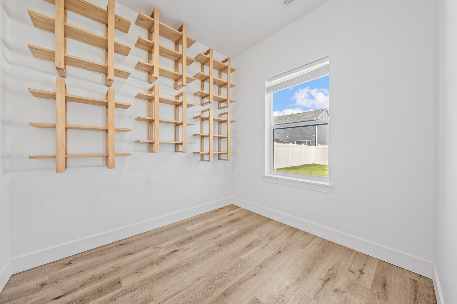 Main floor office with window
